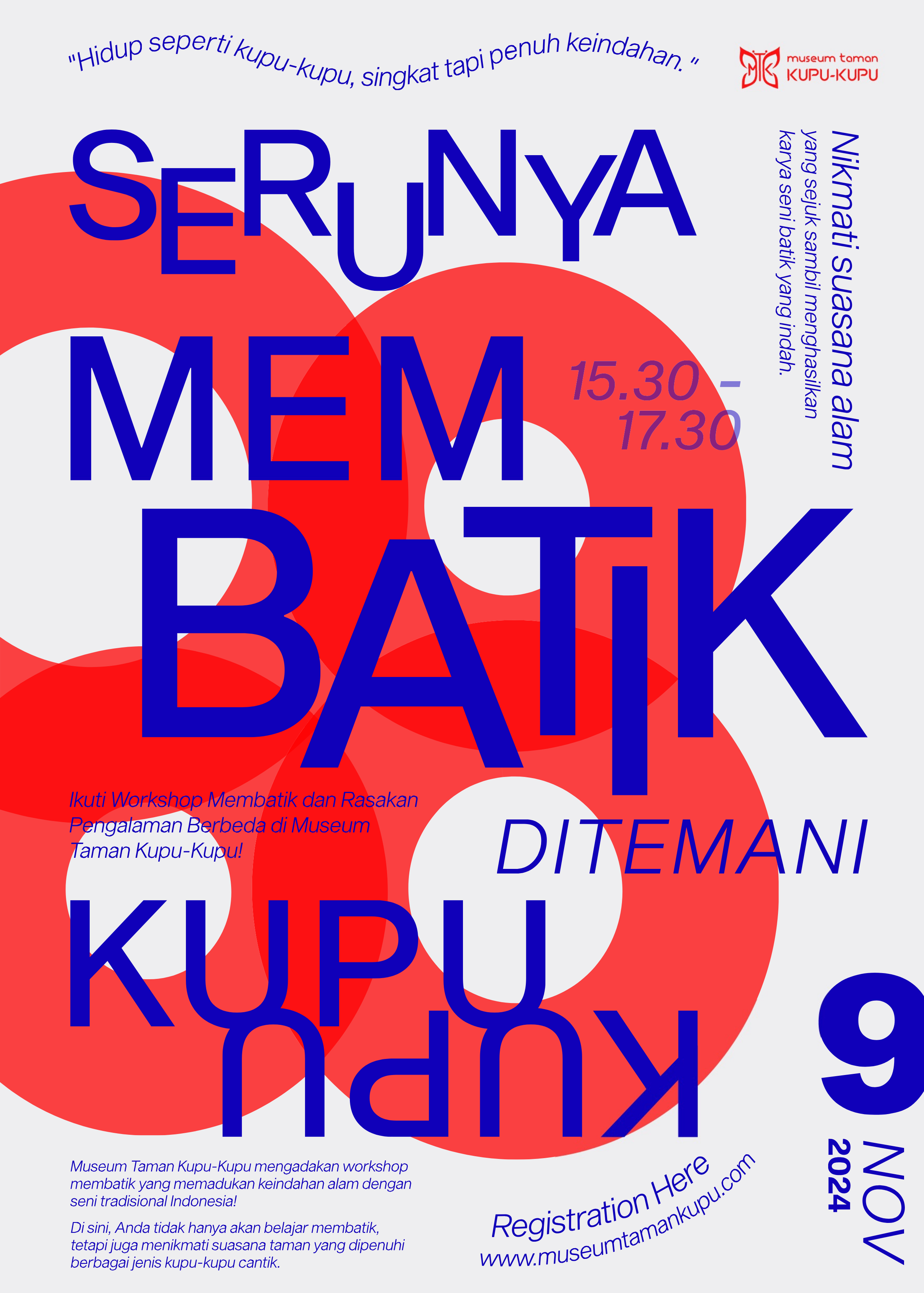 Serunya Membatik Ditemani Kupu-Kupu